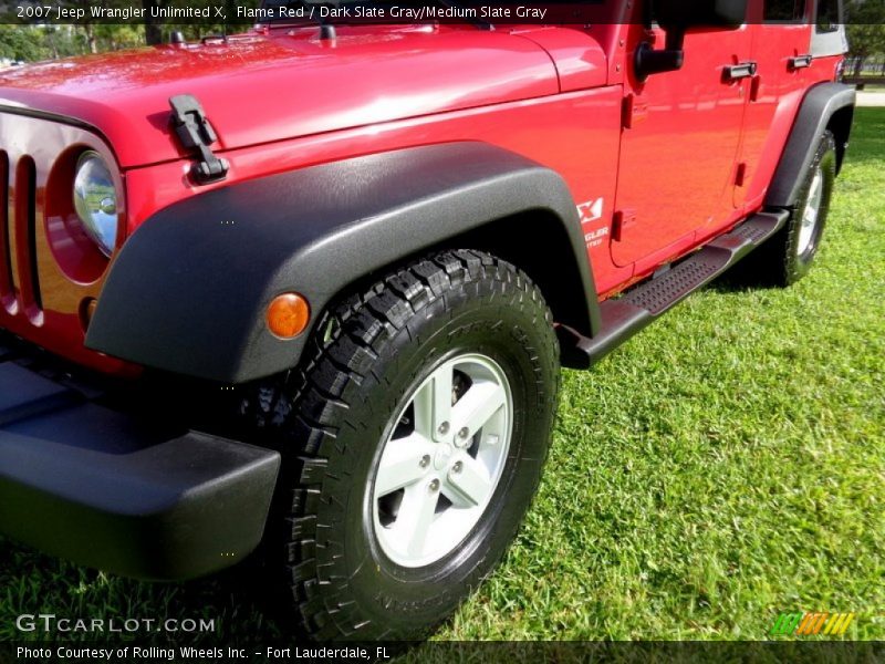 Flame Red / Dark Slate Gray/Medium Slate Gray 2007 Jeep Wrangler Unlimited X