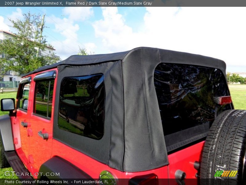 Flame Red / Dark Slate Gray/Medium Slate Gray 2007 Jeep Wrangler Unlimited X