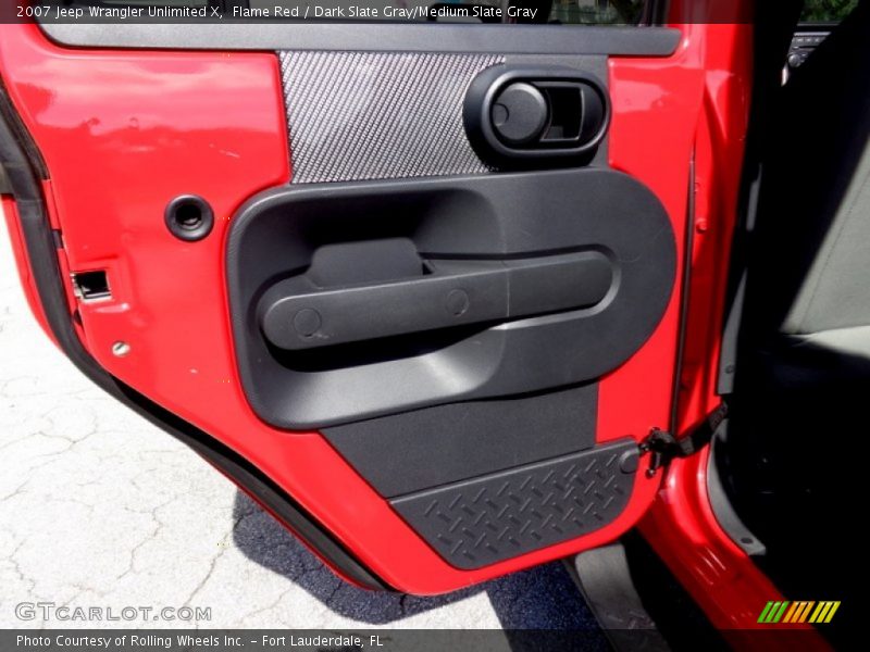 Flame Red / Dark Slate Gray/Medium Slate Gray 2007 Jeep Wrangler Unlimited X