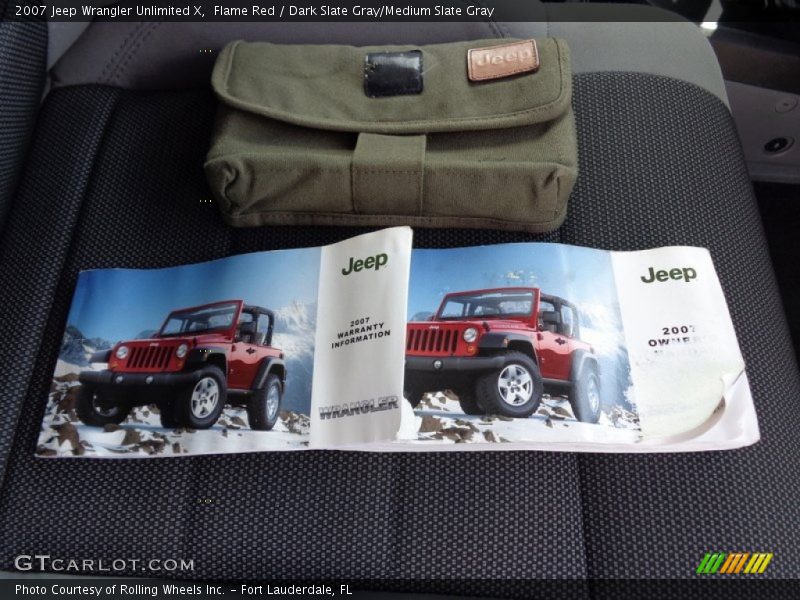 Flame Red / Dark Slate Gray/Medium Slate Gray 2007 Jeep Wrangler Unlimited X