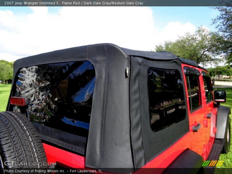 Flame Red / Dark Slate Gray/Medium Slate Gray 2007 Jeep Wrangler Unlimited X