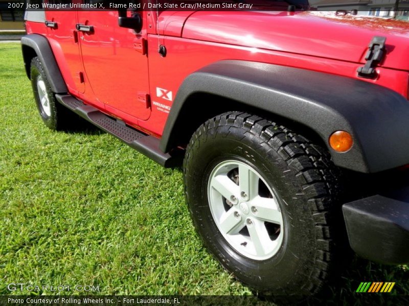 Flame Red / Dark Slate Gray/Medium Slate Gray 2007 Jeep Wrangler Unlimited X