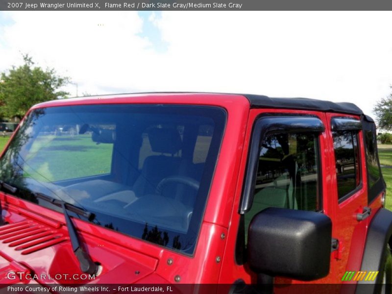 Flame Red / Dark Slate Gray/Medium Slate Gray 2007 Jeep Wrangler Unlimited X