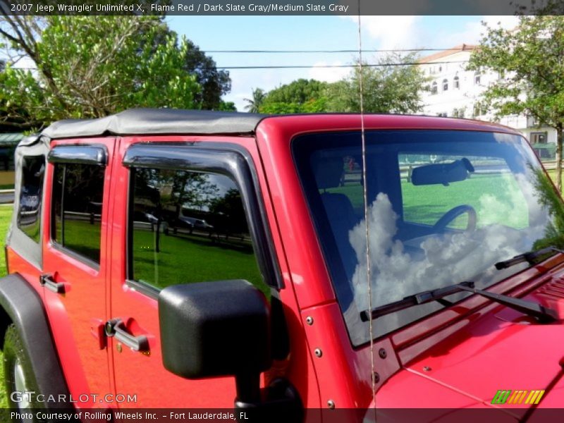 Flame Red / Dark Slate Gray/Medium Slate Gray 2007 Jeep Wrangler Unlimited X