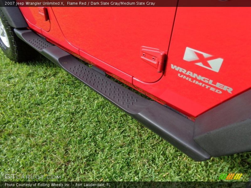 Flame Red / Dark Slate Gray/Medium Slate Gray 2007 Jeep Wrangler Unlimited X