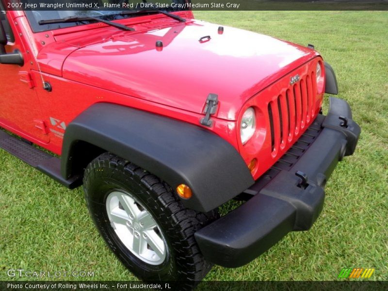 Flame Red / Dark Slate Gray/Medium Slate Gray 2007 Jeep Wrangler Unlimited X