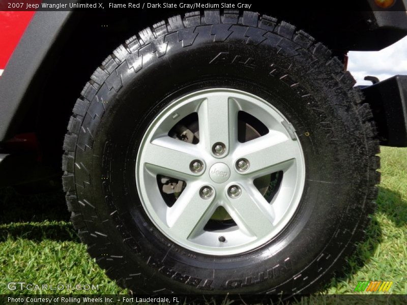 Flame Red / Dark Slate Gray/Medium Slate Gray 2007 Jeep Wrangler Unlimited X