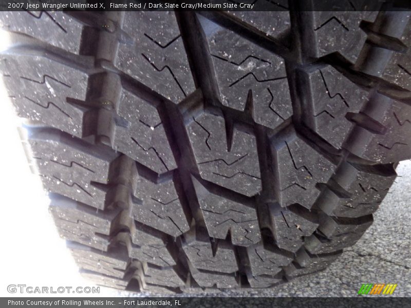 Flame Red / Dark Slate Gray/Medium Slate Gray 2007 Jeep Wrangler Unlimited X
