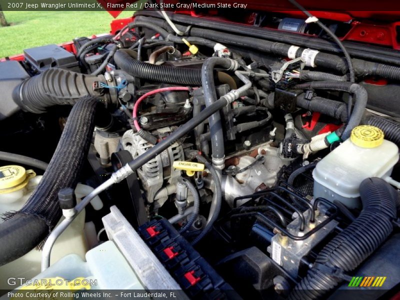 Flame Red / Dark Slate Gray/Medium Slate Gray 2007 Jeep Wrangler Unlimited X