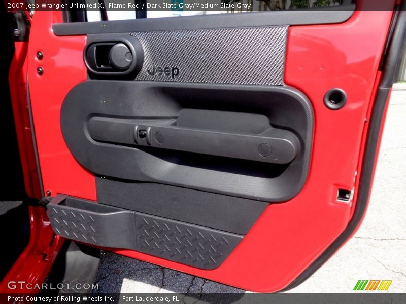 Flame Red / Dark Slate Gray/Medium Slate Gray 2007 Jeep Wrangler Unlimited X