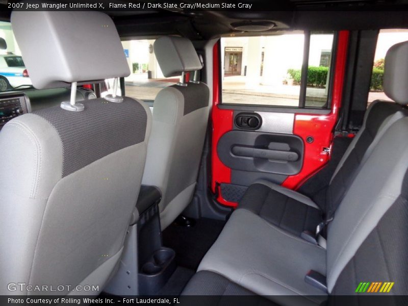 Flame Red / Dark Slate Gray/Medium Slate Gray 2007 Jeep Wrangler Unlimited X