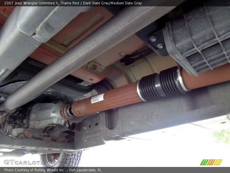 Flame Red / Dark Slate Gray/Medium Slate Gray 2007 Jeep Wrangler Unlimited X