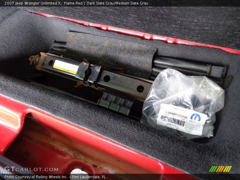 Flame Red / Dark Slate Gray/Medium Slate Gray 2007 Jeep Wrangler Unlimited X