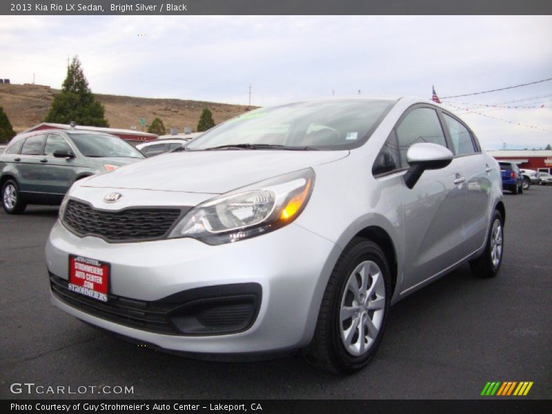 Bright Silver / Black 2013 Kia Rio LX Sedan