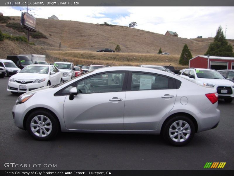 Bright Silver / Black 2013 Kia Rio LX Sedan