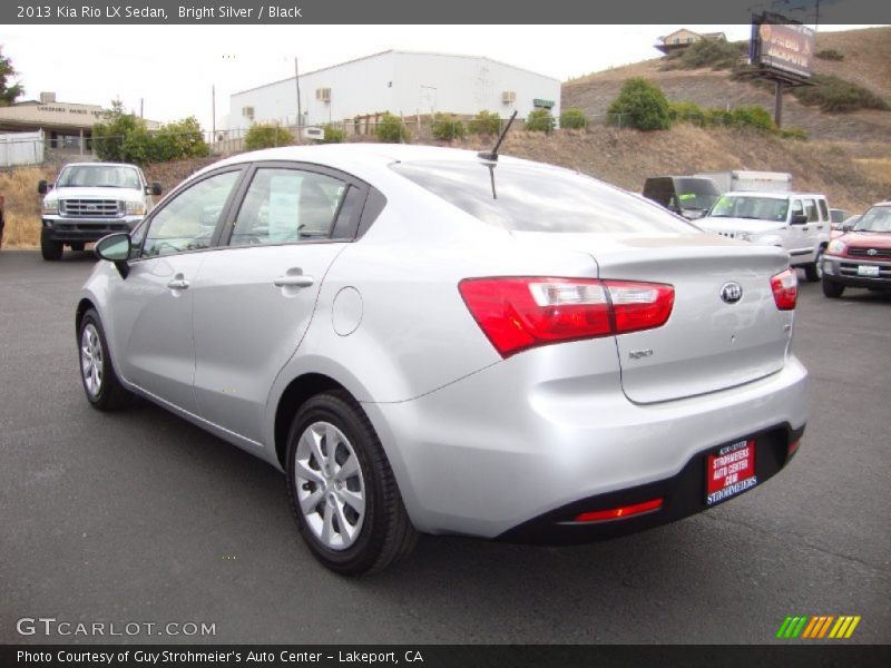 Bright Silver / Black 2013 Kia Rio LX Sedan