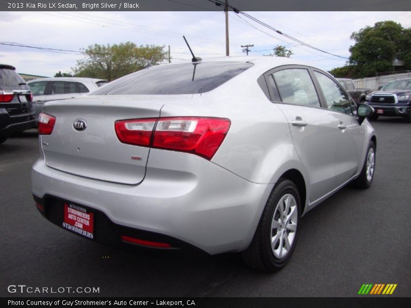 Bright Silver / Black 2013 Kia Rio LX Sedan