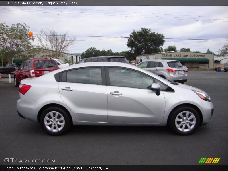 Bright Silver / Black 2013 Kia Rio LX Sedan