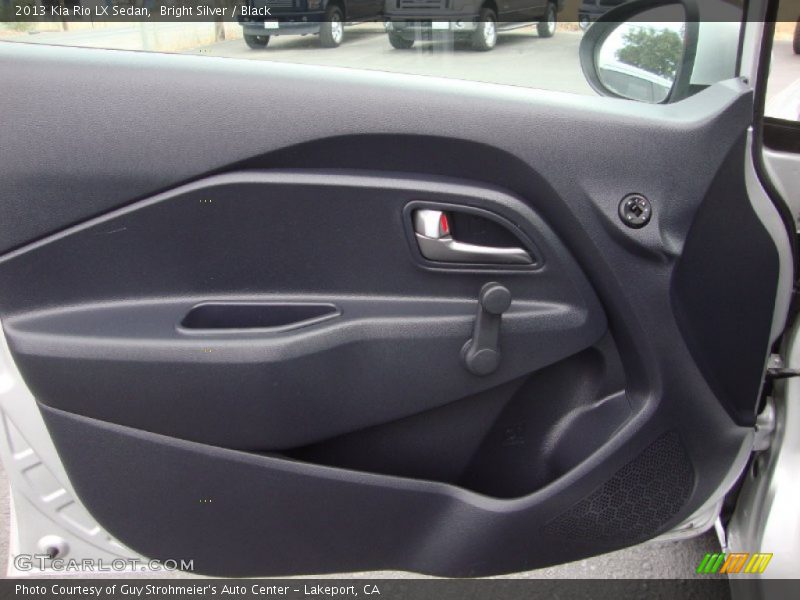Bright Silver / Black 2013 Kia Rio LX Sedan