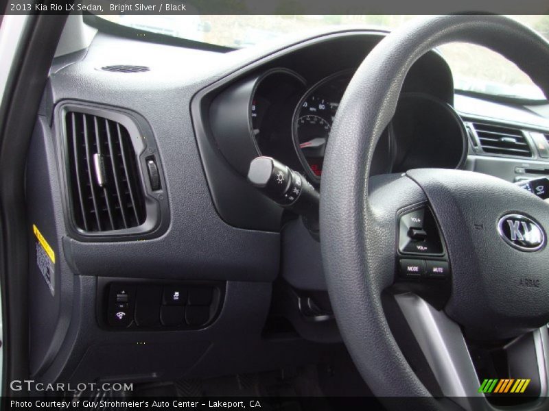 Bright Silver / Black 2013 Kia Rio LX Sedan