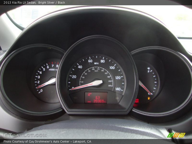 Bright Silver / Black 2013 Kia Rio LX Sedan