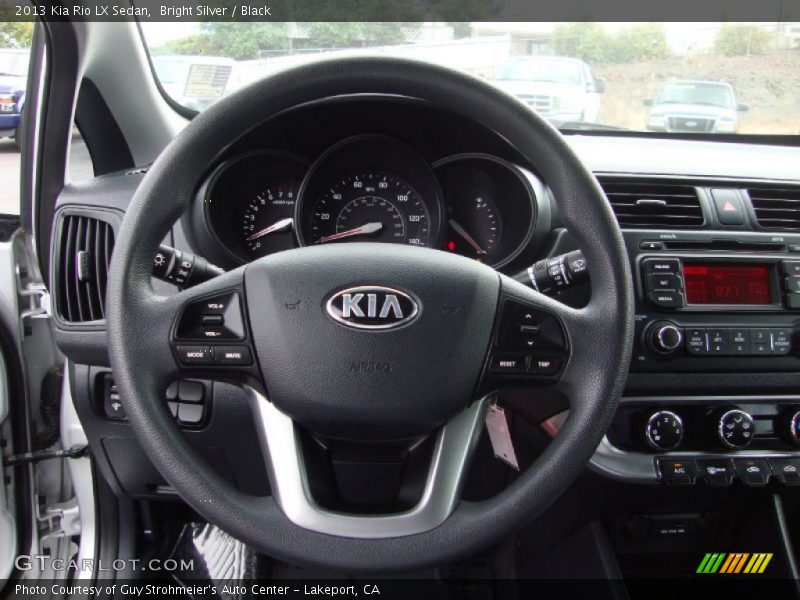 Bright Silver / Black 2013 Kia Rio LX Sedan