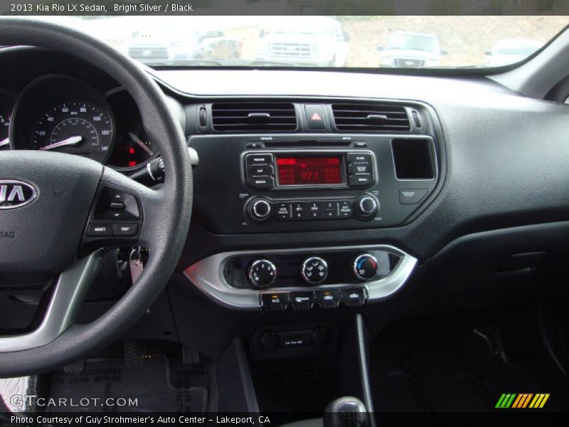 Bright Silver / Black 2013 Kia Rio LX Sedan