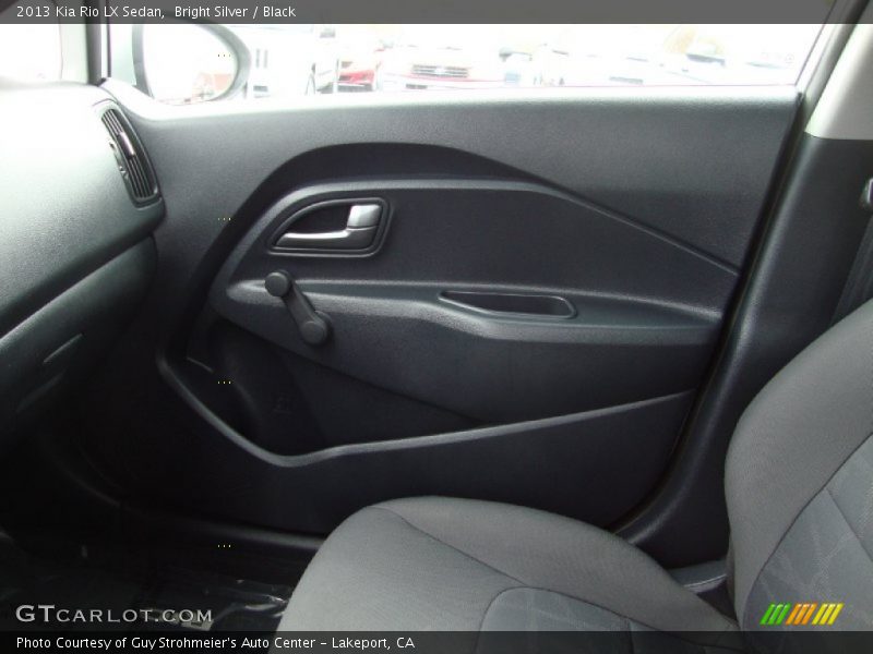 Bright Silver / Black 2013 Kia Rio LX Sedan