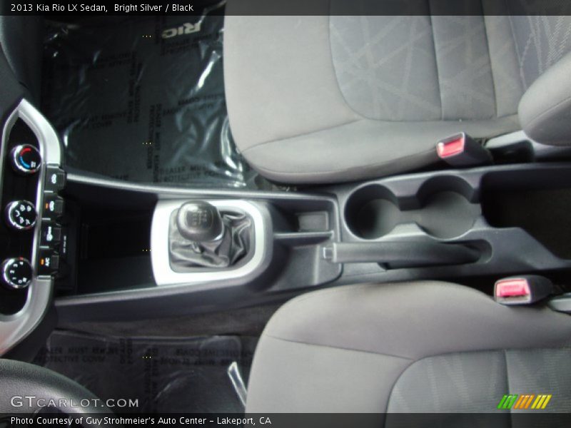 Bright Silver / Black 2013 Kia Rio LX Sedan