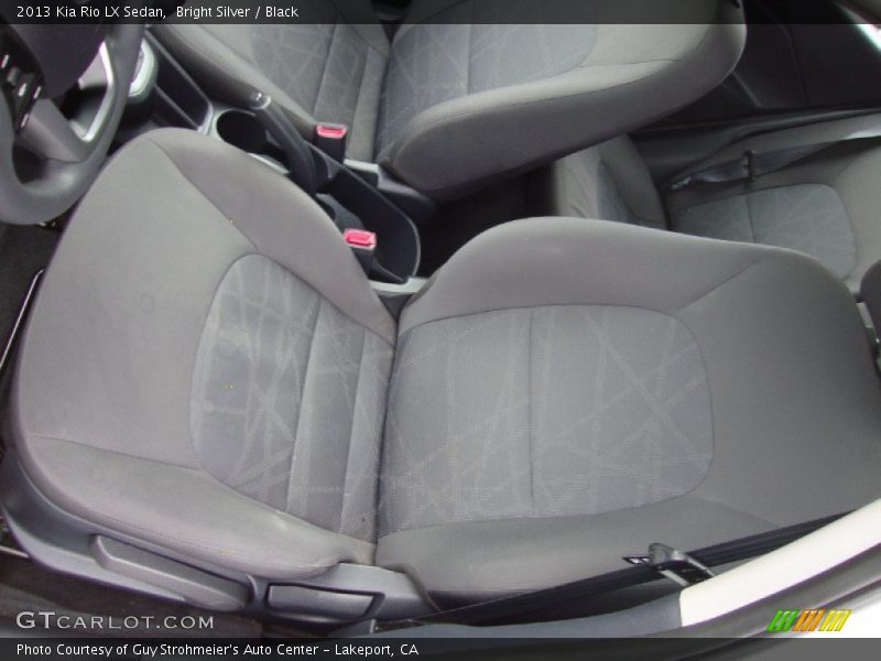 Bright Silver / Black 2013 Kia Rio LX Sedan