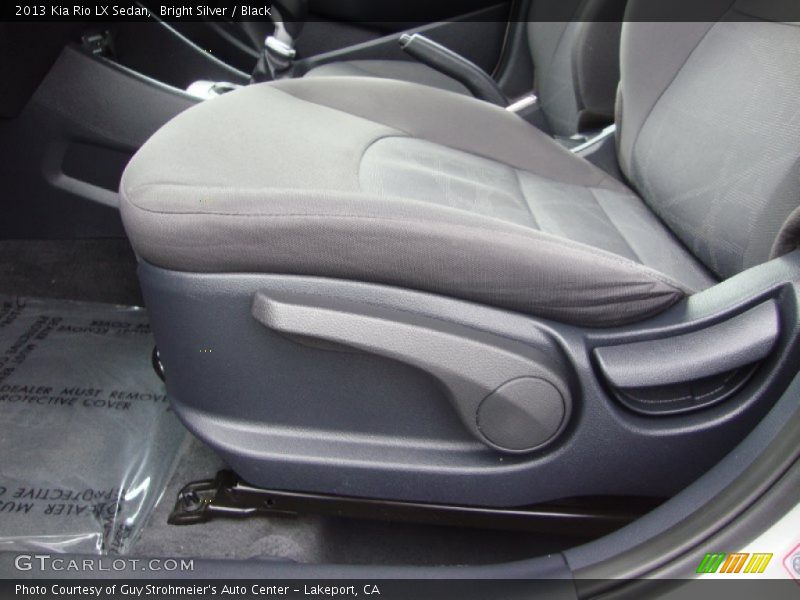 Bright Silver / Black 2013 Kia Rio LX Sedan
