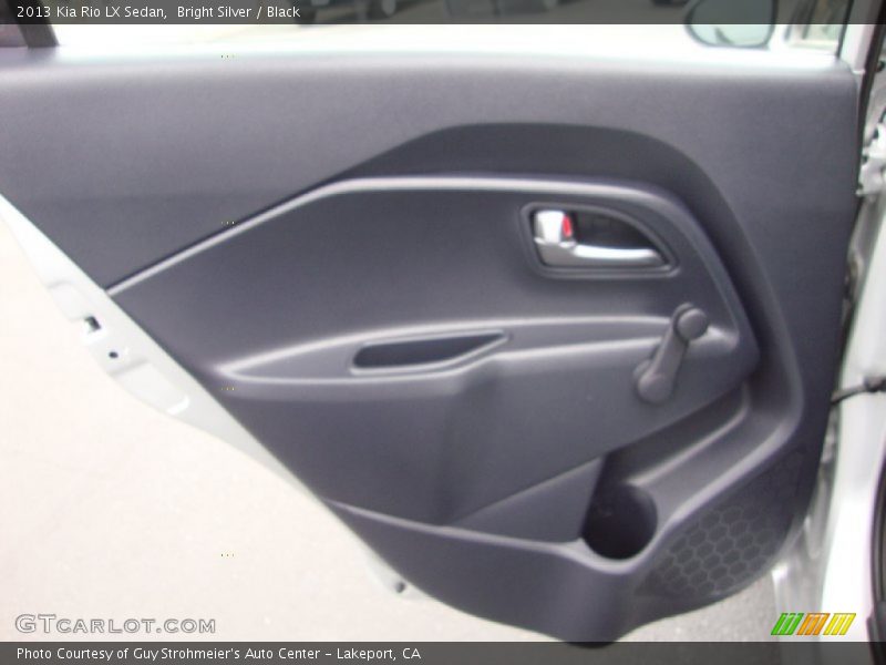 Bright Silver / Black 2013 Kia Rio LX Sedan