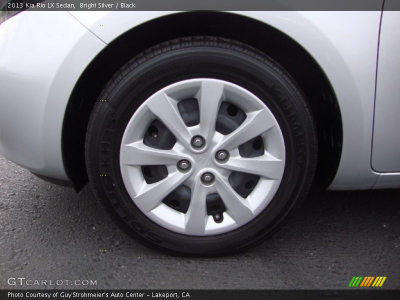 Bright Silver / Black 2013 Kia Rio LX Sedan