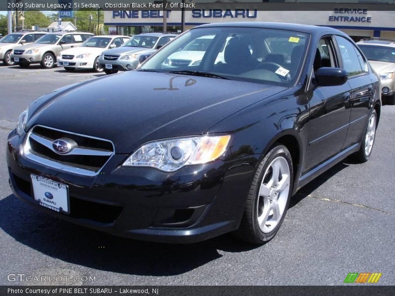 Obsidian Black Pearl / Off Black 2009 Subaru Legacy 2.5i Sedan