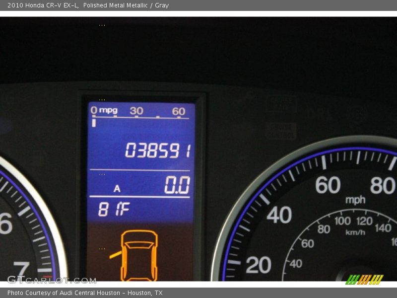 Polished Metal Metallic / Gray 2010 Honda CR-V EX-L