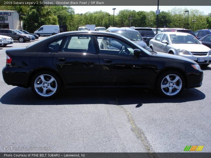 Obsidian Black Pearl / Off Black 2009 Subaru Legacy 2.5i Sedan