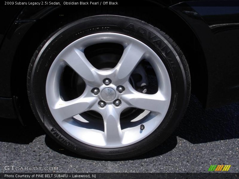 Obsidian Black Pearl / Off Black 2009 Subaru Legacy 2.5i Sedan