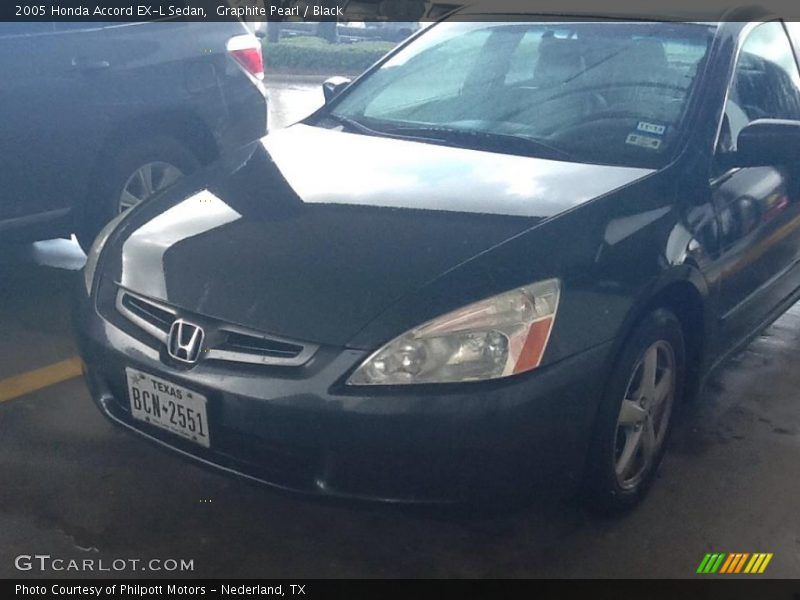 Graphite Pearl / Black 2005 Honda Accord EX-L Sedan