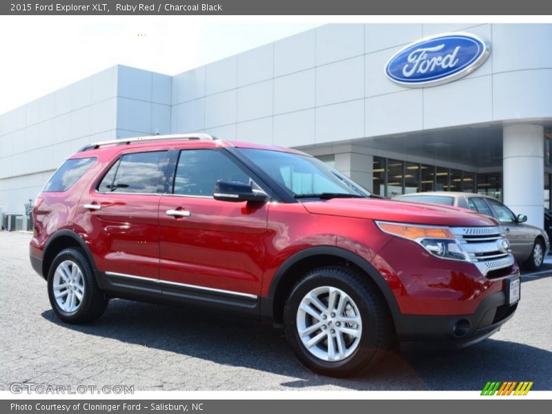 Ruby Red / Charcoal Black 2015 Ford Explorer XLT