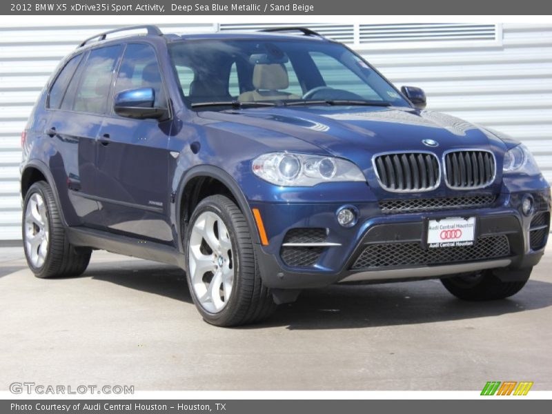 Deep Sea Blue Metallic / Sand Beige 2012 BMW X5 xDrive35i Sport Activity