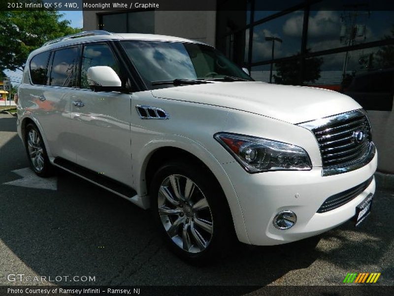 Moonlight White / Graphite 2012 Infiniti QX 56 4WD