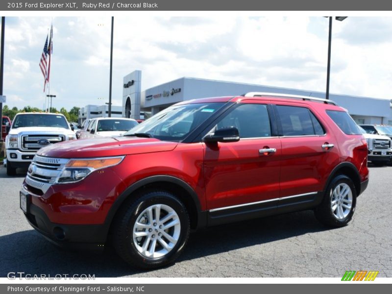 Ruby Red / Charcoal Black 2015 Ford Explorer XLT