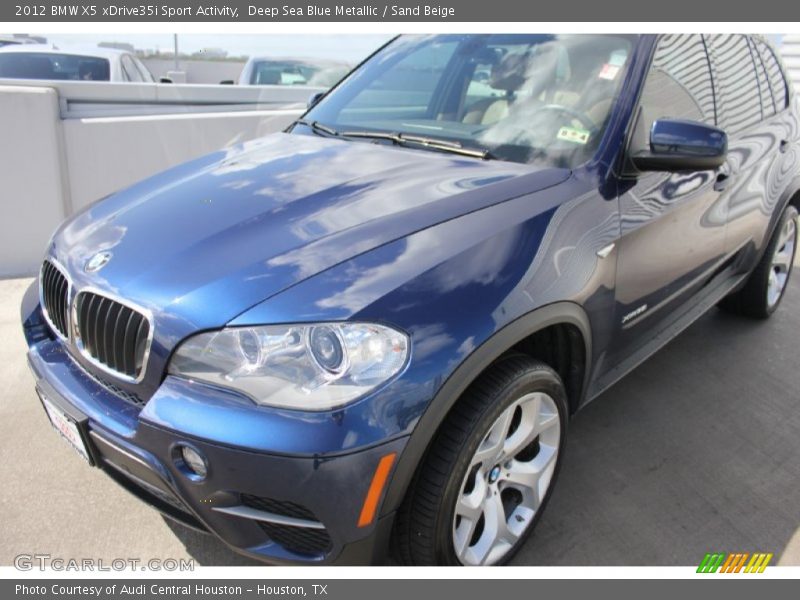 Deep Sea Blue Metallic / Sand Beige 2012 BMW X5 xDrive35i Sport Activity