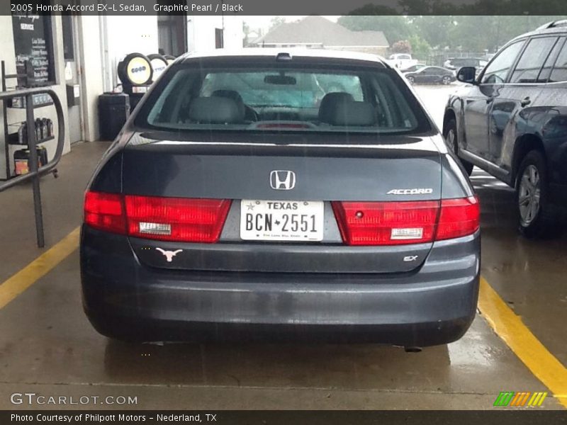 Graphite Pearl / Black 2005 Honda Accord EX-L Sedan