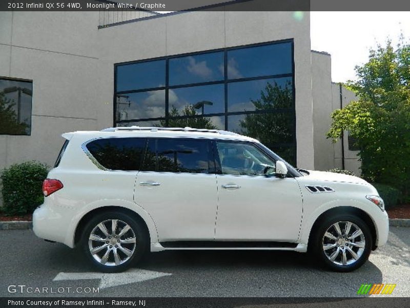 Moonlight White / Graphite 2012 Infiniti QX 56 4WD