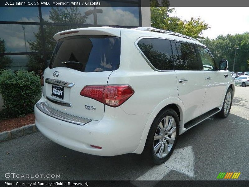 Moonlight White / Graphite 2012 Infiniti QX 56 4WD