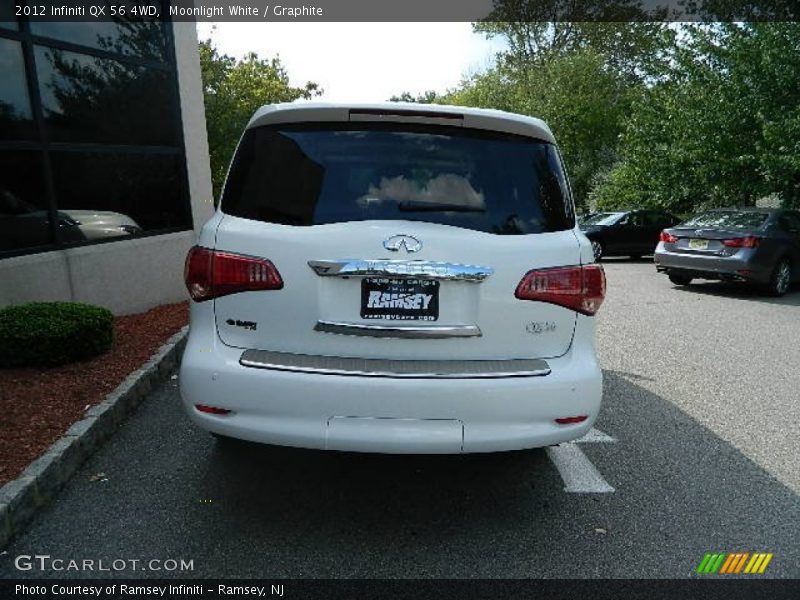 Moonlight White / Graphite 2012 Infiniti QX 56 4WD