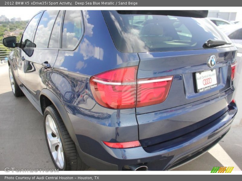 Deep Sea Blue Metallic / Sand Beige 2012 BMW X5 xDrive35i Sport Activity