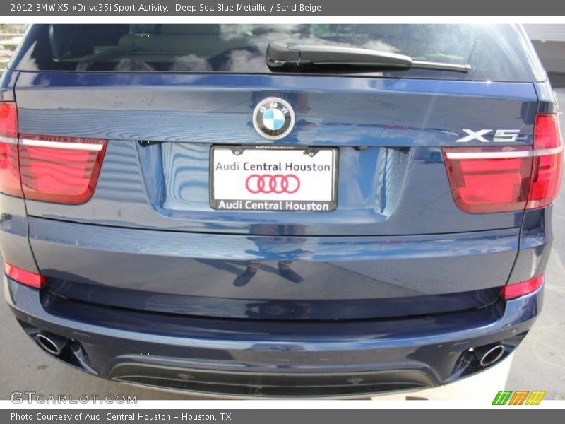 Deep Sea Blue Metallic / Sand Beige 2012 BMW X5 xDrive35i Sport Activity