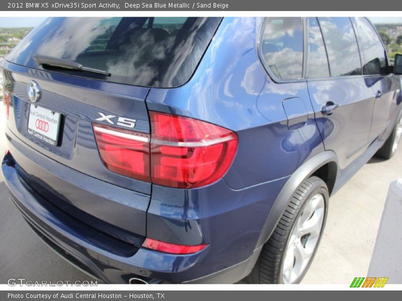 Deep Sea Blue Metallic / Sand Beige 2012 BMW X5 xDrive35i Sport Activity
